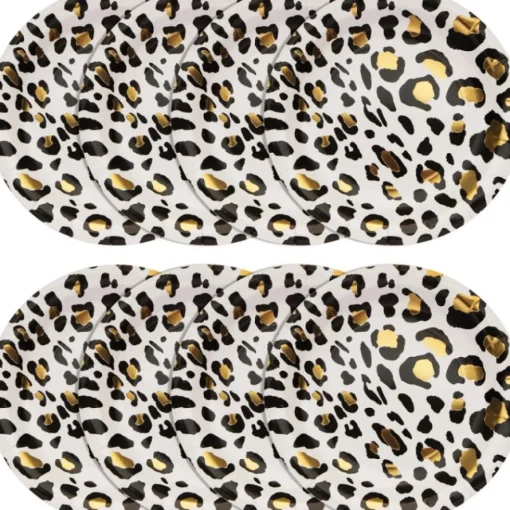 Leopard Middagstallerkener