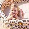 Leopard Rundt Badebasseng Beige