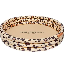Leopard Rundt Badebasseng Beige