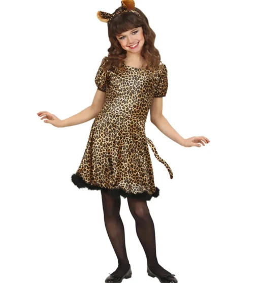 Leopardjente Barnekostyme
