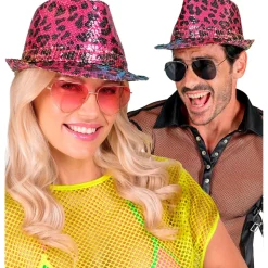 Leopardmønster Fedora Hatt Regnbue