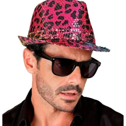 Leopardmønster Fedora Hatt Regnbue
