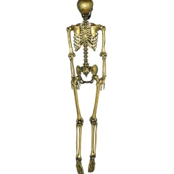 Lifesize Skjelett Gull