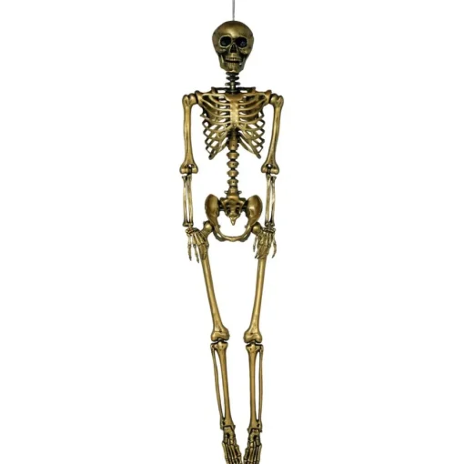 Lifesize Skjelett Gull
