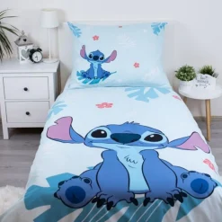 Lilo & Stitch® Bomuld Sengetøj Lyseblå