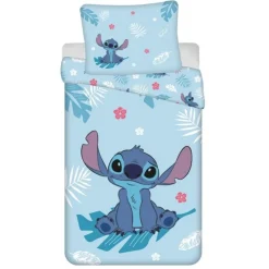Lilo & Stitch® Bomuld Sengetøj Lyseblå