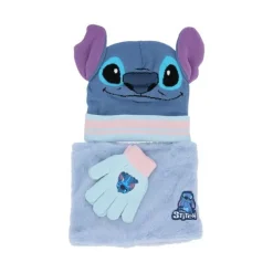 Lilo & Stitch® Hue, Halsedisse & Handsker Lyseblå