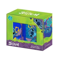 Lilo & Stitch® Madkasse & Rustfri Stål Drikkedunk Sæt