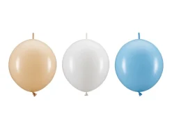 Link Ballonger Blå Hvit og Beige