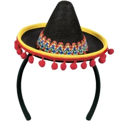 Liten Meksikansk Sombrero Rød og Gul
