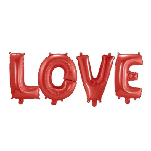 Love Folieballonger Rød