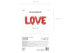Love Folieballonger Rød
