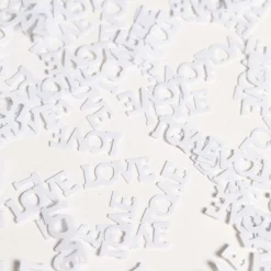 Love Konfetti Hvit