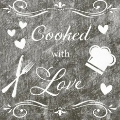 Luksus Cooked With Love Servietter