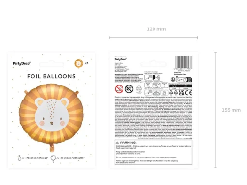 Løve Bamse Folieballong