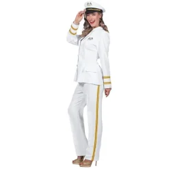 Marine Offiser Kostyme Hvit