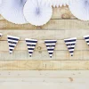 Maritim Vimpelbanner Marineblå og Hvit