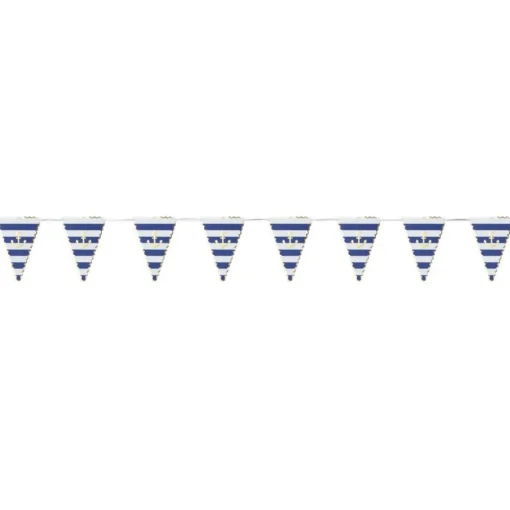 Maritim Vimpelbanner Marineblå og Hvit