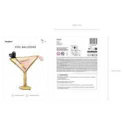 Martiniglass Folieballong