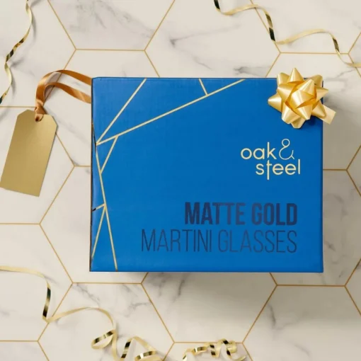 Martiniglass Matt Gull Rustfritt Stål