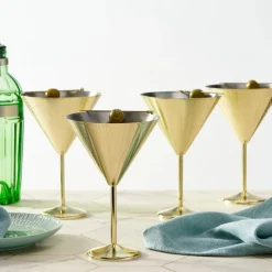 Martiniglass Matt Gull Rustfritt Stål