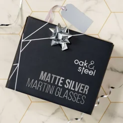 Martiniglass Matt Sølv Rustfritt Stål