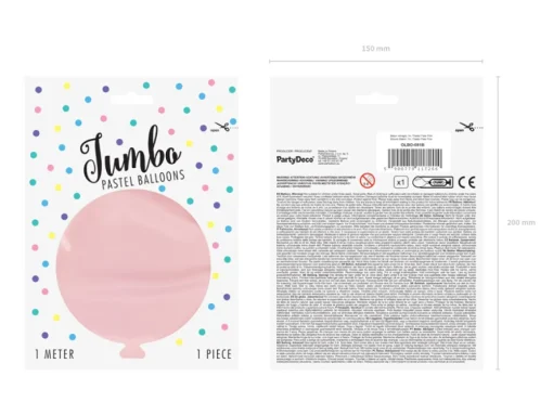 Mega Ballong Matt Pastell Rosa