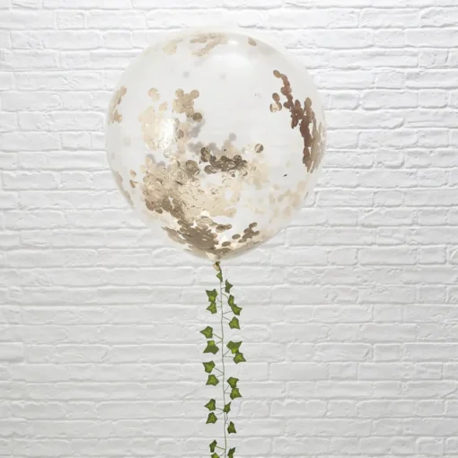 Mega Konfetti Ballonger Gullrosa