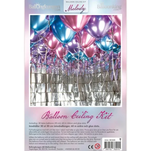 Melody Takballonger Rosa og Blå