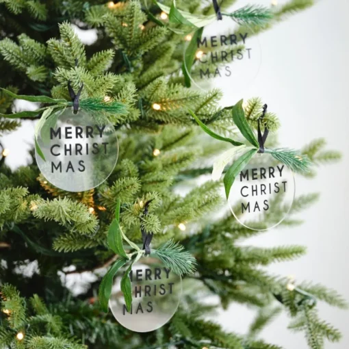 Merry Christmas Akryl Julepynt