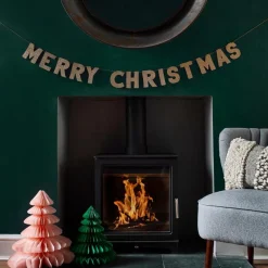 Merry Christmas Glitter Bokstavgirlander