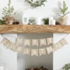 Merry Christmas Jute Flaggbanner
