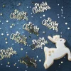 Merry Christmas Konfetti Gull
