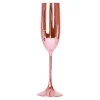 Metallisk Champagneglass Gullrosa