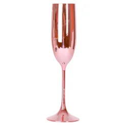 Metallisk Champagneglass Gullrosa