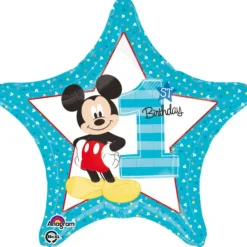 Mickey Mouse® 1 Års Bursdag Folieballong