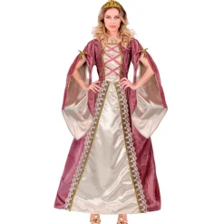 Middelalder Prinsesse Kostume Lyserød