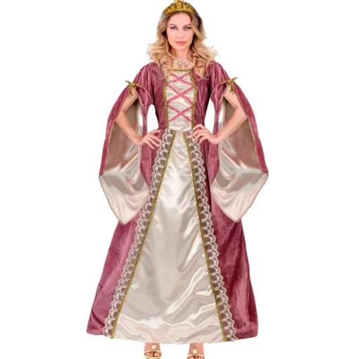 Middelalder Prinsesse Kostume Lyserød