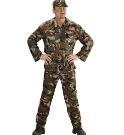Militær Soldat Kostyme