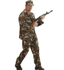 Militær Soldat Kostyme
