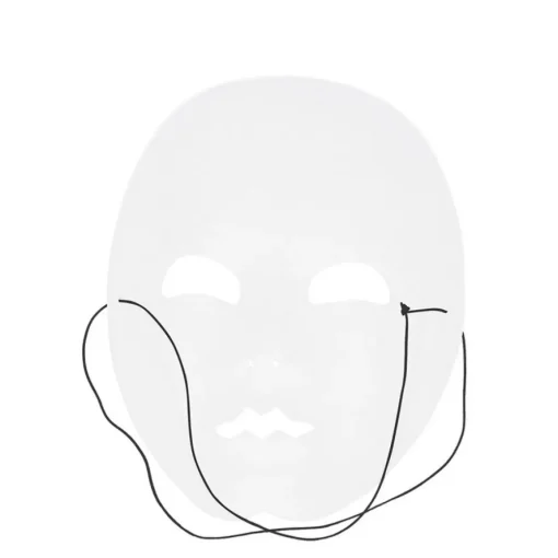Mime Maske Sølv