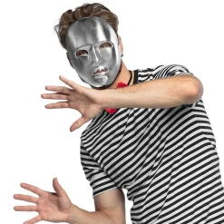 Mime Maske Sølv