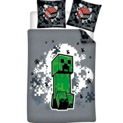 Minecraft® Creeper Sengetøy Grå