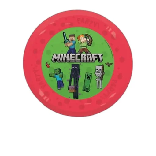 Minecraft® Genanvendelige Plasttallerkener