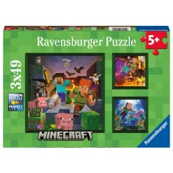 Minecraft® 3-i-1 Puslespill