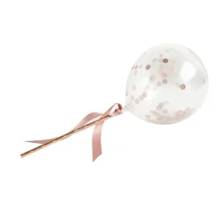 Mini Konfetti Ballonger Gullrosa