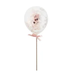 Mini Konfetti Ballonger Gullrosa