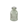 Mini Riflet Glassvase Salviegrønn