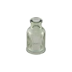 Mini Riflet Glassvase Salviegrønn
