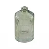 Mini Stripete Glassvase Salviegrønn